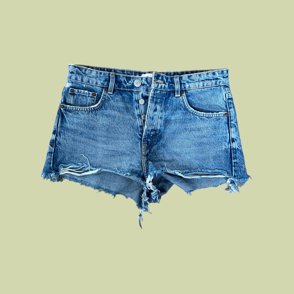 Distressed Jean Shorts